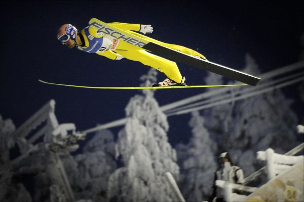 Andreas Kofler na Světovém poháru v Kuusamu.