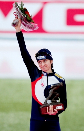 Martina Sáblíková v nové sezoně ještě nemohla slavit vítězství.