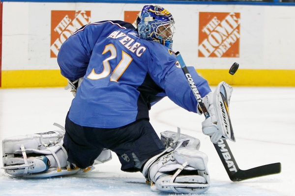 Pavelec uplynulý týden zářil.