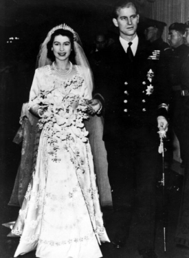 Takhle se v listopadu 1947 vdávala Alžběta II. za vévodu z Edinburghu.