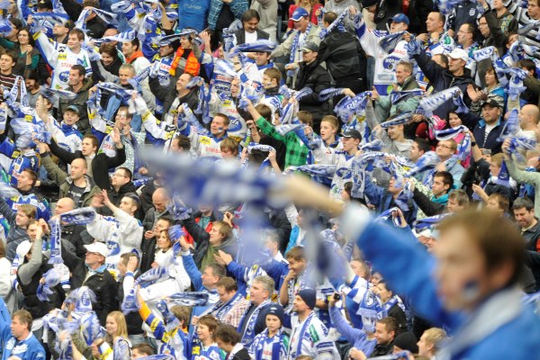 Fanoušci brněnské Komety.