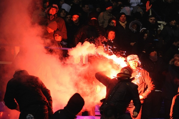 Fanoušci v Birminghamu řádili.