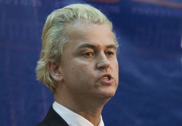 Wilders hovoří v Izraeli. Palestinský stát je Jordánsko.