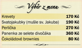 Výběr z menu.