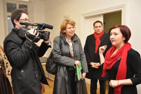 Mise z Bruselu v sídle TOP 09.