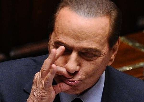 Věčně rozesmátý Berlusconi.