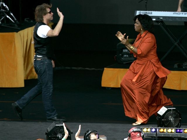 Jon Bon Jovi s Oprah Winfreyovou.
