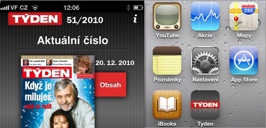 TÝDEN ve vašem iPhonu. Už v neděli!