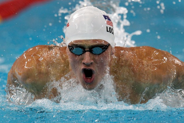 Americký plavec Ryan Lochte. Americký plavec Ryan Lochte.
