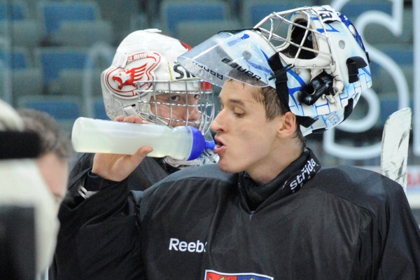 Jakub Štěpánek při tréninku.