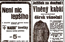 Teplý kabát nebyl na Vánoce před sto lety nutností. 
