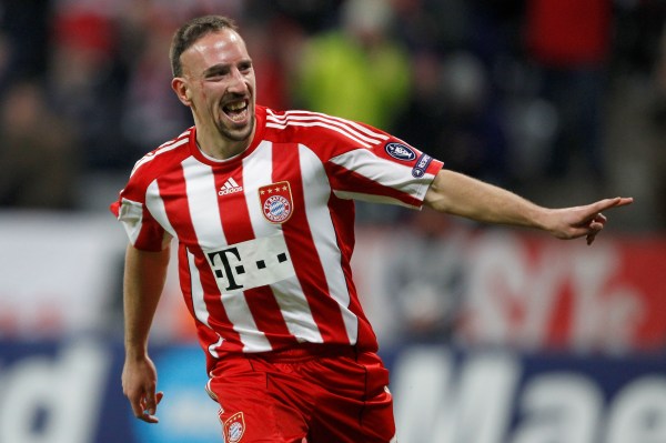 Franck Ribéry střelil jednu z branek Bayernu. Franck Ribéry střelil jednu z branek Bayernu.