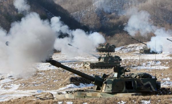 Jihokorejská armáda uskutečnila plánované vojenské cvičení. 