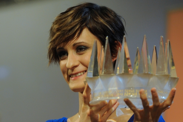 Martina Sáblíková s korunkou pro Sportovce roku 2010.