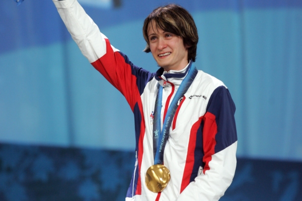 Martina Sáblíková po olympijském triumfu ve Vancouveru.