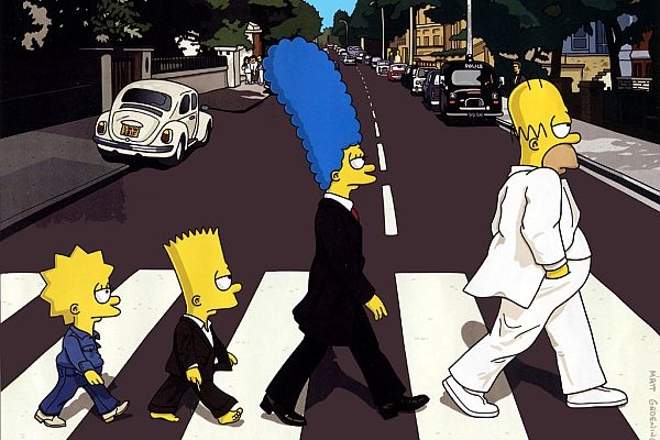The Beatles Simpsons Road.
