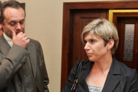 Kateřina Neumannová a likvidátor pořadatelského občanského sdružení Ivan Brambaški.