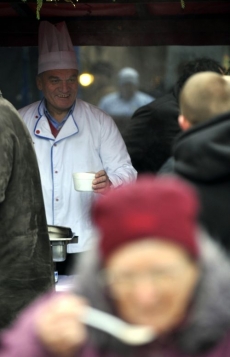 Zájem o "primátorskou" polévku byl velký.