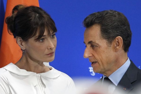 Nicolas Sarkozy se svou ženou Carlou.