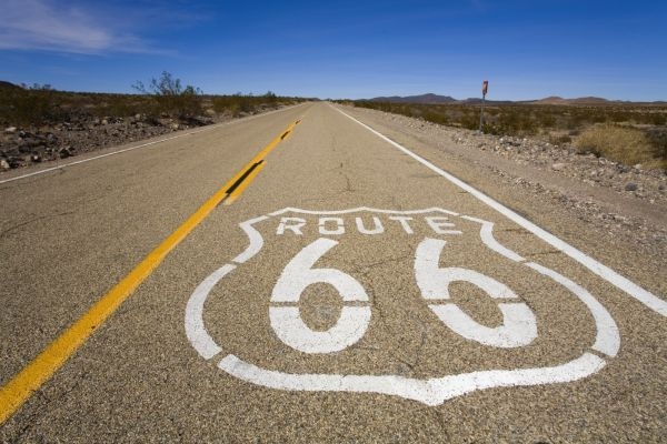 Po slavné Route 66 se od prosince může virtuálně projekt kdokoliv (ilustrační foto).