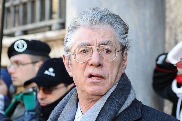 Šéf Ligy severu Umberto Bossi.
