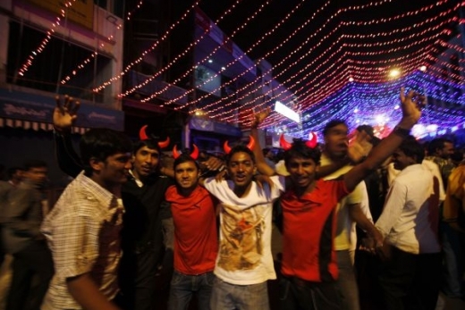 Oslavy v indickém Bangalore.