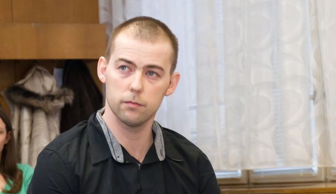 Obžalovaný Petr Dudič. 