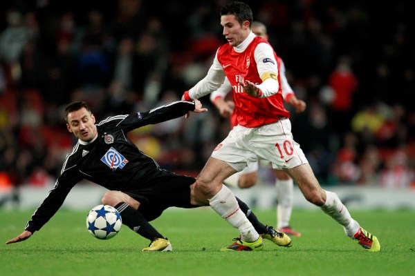 Robin van Persie z Arsenalu (ilustr. foto).
