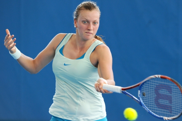 Petra Kvitová na turnaji v Brisbane.