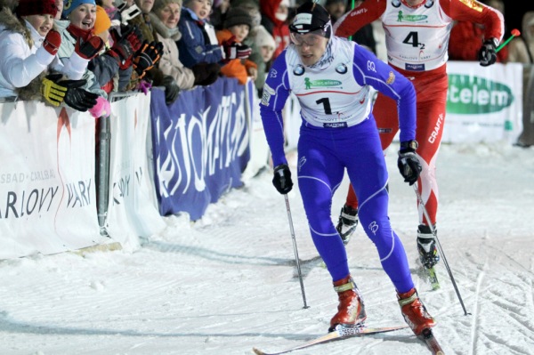 Český běžec na lyžích je Martin Jakš.