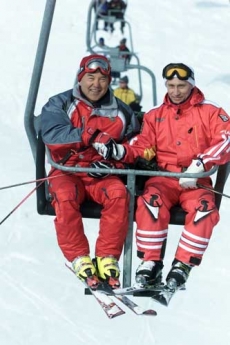 Sportovní družba s ruským premiérem.