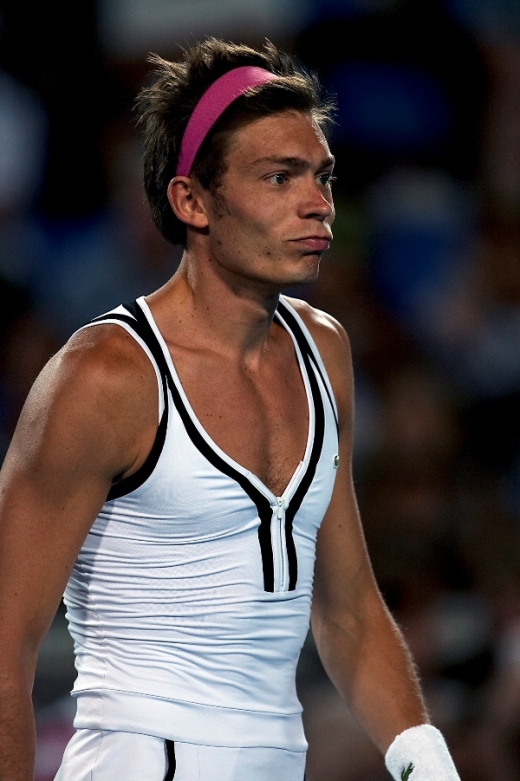 Nicolas Mahut jako dívka.