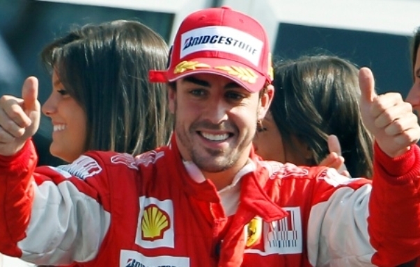 Dvojnásobný světový šampion Fernando Alonso z týmu Ferrari.