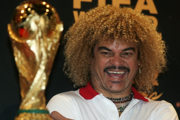 Legendární kolumbijský fotbalista Carlos Valderrama.