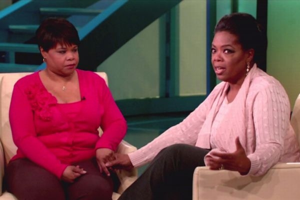 Oprah Winfreyová se svou nevlastní sestrou Patricií. Oprah Winfreyová se svou nevlastní sestrou Patricií.