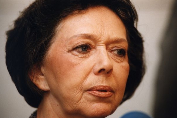 Herečka Jiřina Jirásková.