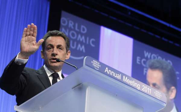 Francouzský prezident Nicolas Sarkozy.