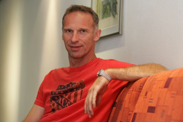 Jubilant Dominik Hašek.
