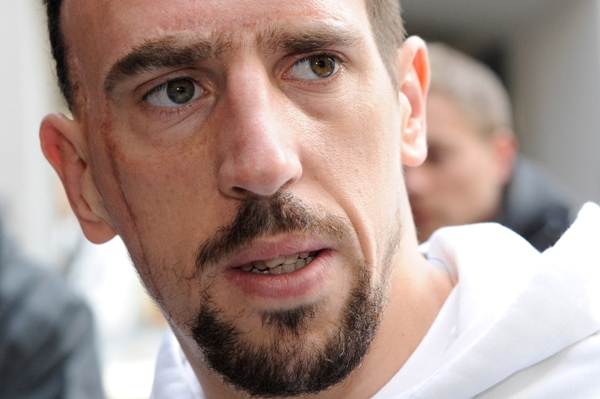 Franck Ribéry, jedna z vůdčích osobností vzpoury.