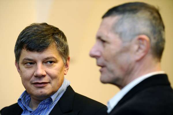 Aleš Hušák a Pavel Kořan (vpravo), klíčoví aktéři kauzy Sazka.