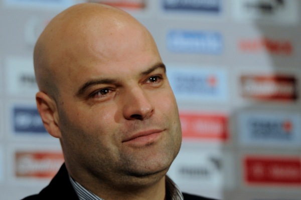 Trenér české reprezentační jednadvacítky Jakub Dovalil.