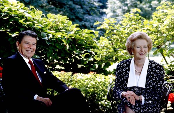 Reagan se svou spolubojovnicí proti komunismu, britskou premiérkou Thatcherovou