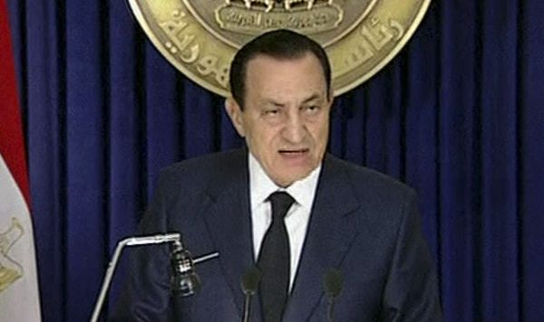 Egyptský prezident Husní Mubarak.