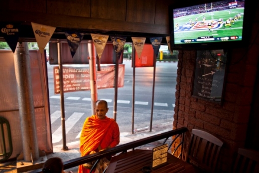 Super Bowl sledují i v Bangkoku.