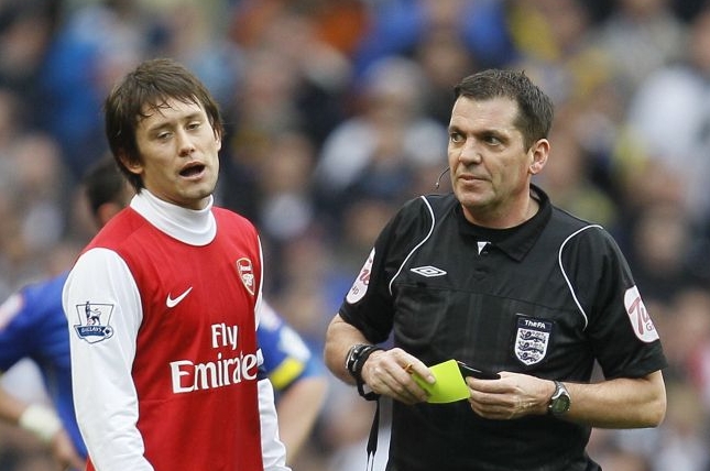 Rosický a Phil Dowd, aktéři údajného skandálu...