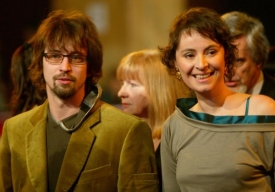Životní partneři a herci Lenka Vlasáková a Jan Dolanský.