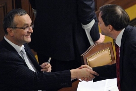 Miroslav Kalousek ve sněmovně.