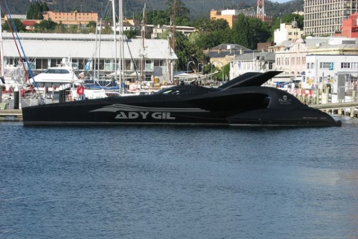 Trimarán Ady Gil bránil velryby i vlastním tělem.