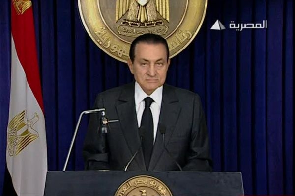 Egyptský prezident Hosni Mubarak.