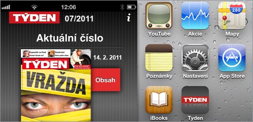 Časopis TÝDEN můžete číst ve svém iPhonu či iPadu již v neděli večer.